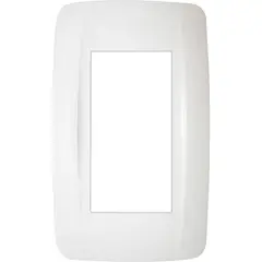 KARSON - Placa 3 módulos con soporte blanco