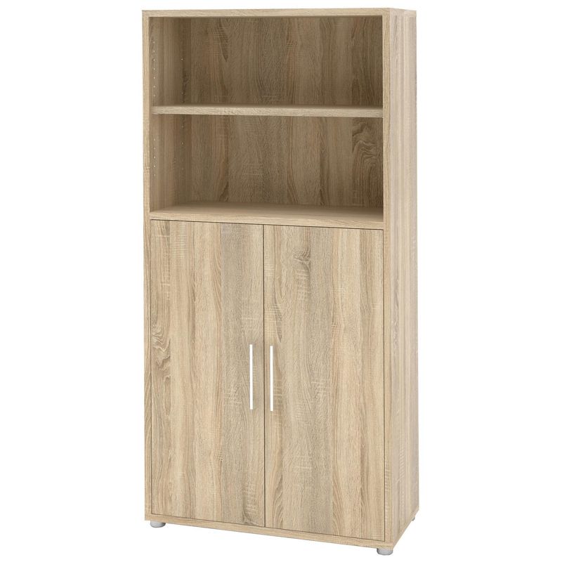 TVILUM - Estante Prima Aglomerado 1 Nivel(es) 89x186x40 cm Roble
