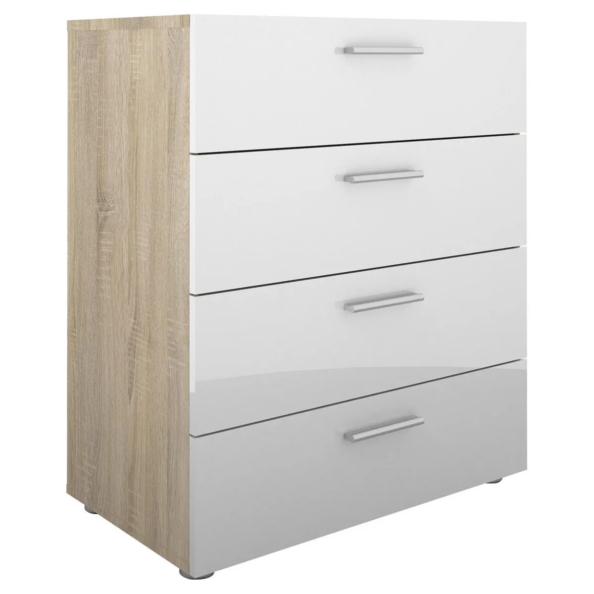 TVILUM - Cómoda 4 Cajón(es) Pepe 70x82x40 cm Blanco