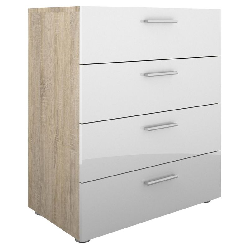 TVILUM - Cómoda 4 Cajón(es) Pepe 70x82x40 cm Blanco