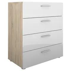 TVILUM - Cómoda 4 Cajón(es) Pepe 70x82x40 cm Blanco