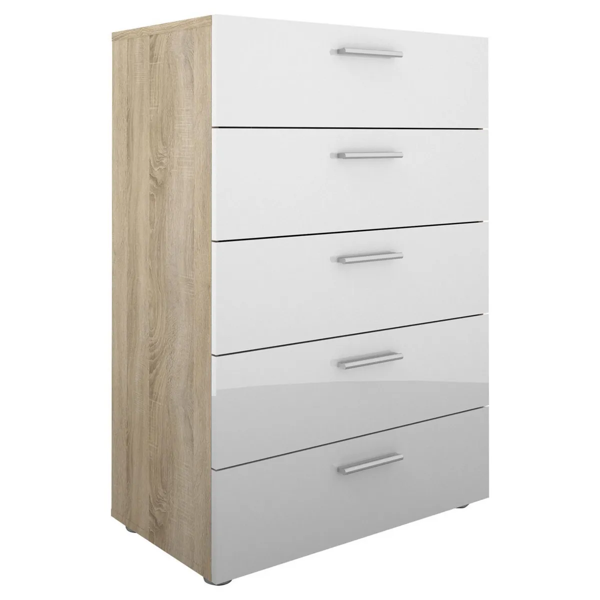 TVILUM - Cómoda 5 Cajón(es) Pepe 70x102x40 cm Blanco