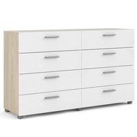 Cómoda 8 Cajones Pepe 140x82x40 cm Blanco