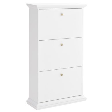 Zapatera 3 cajones 78x27x128 blanco