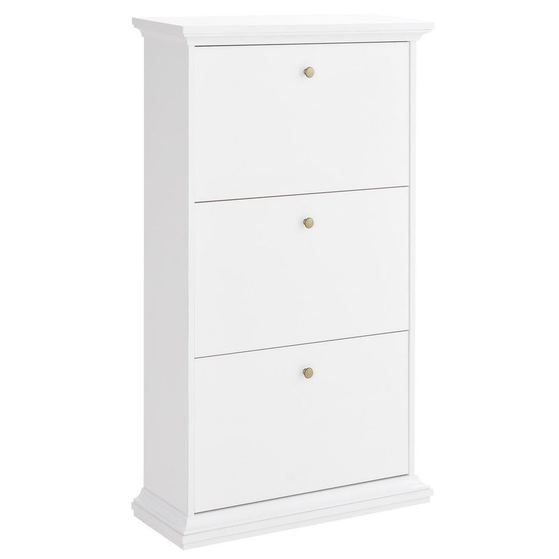 TVILUM - Zapatera París  3 Nivel(es) 78x128x27.5 cm Blanco