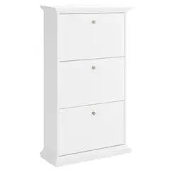 TVILUM - Zapatera París 3 Nivel(es) 78x128x27.5 cm Blanco