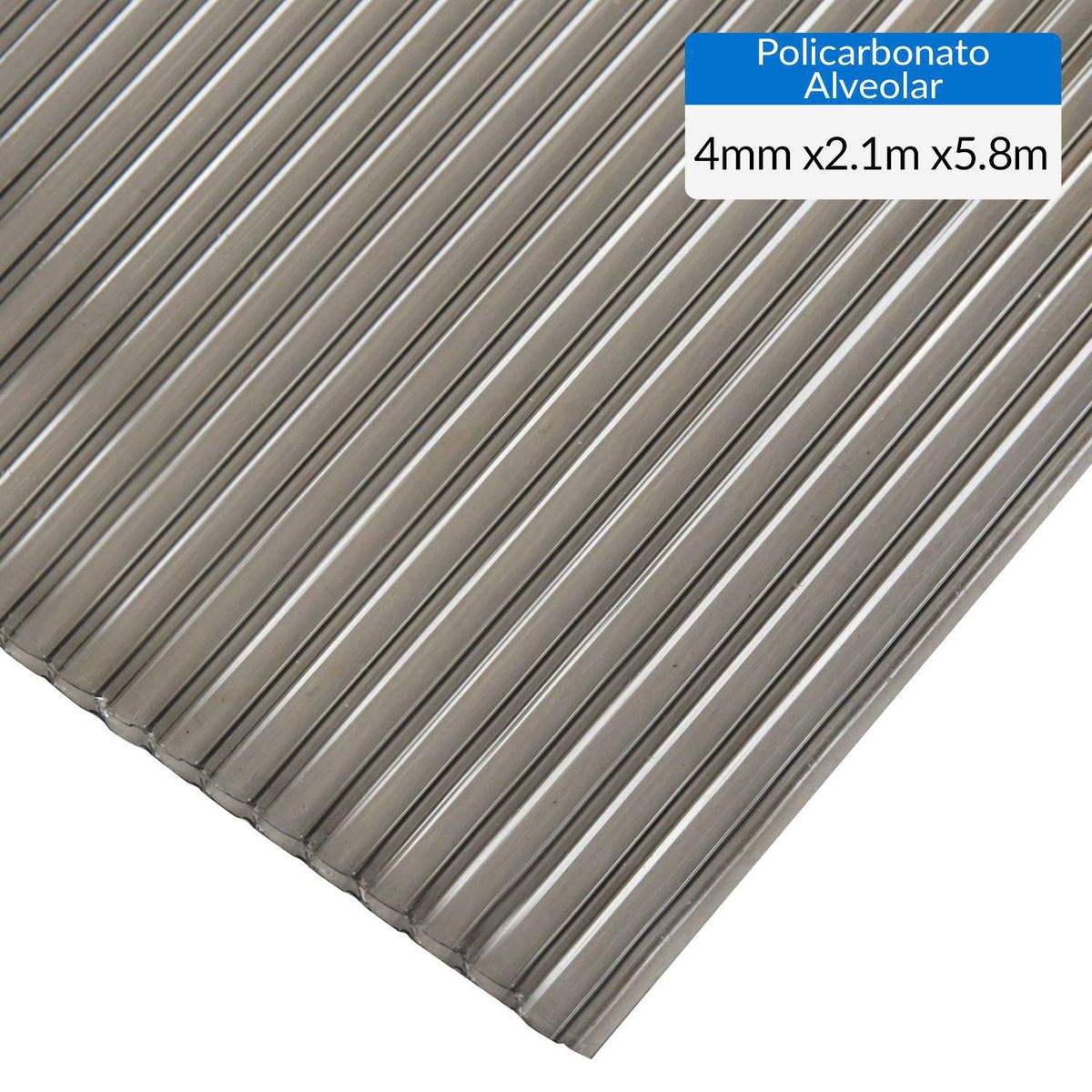 DVP - Plancha Policarbonato Alveolar 4 mm 210x580 cm Bronce