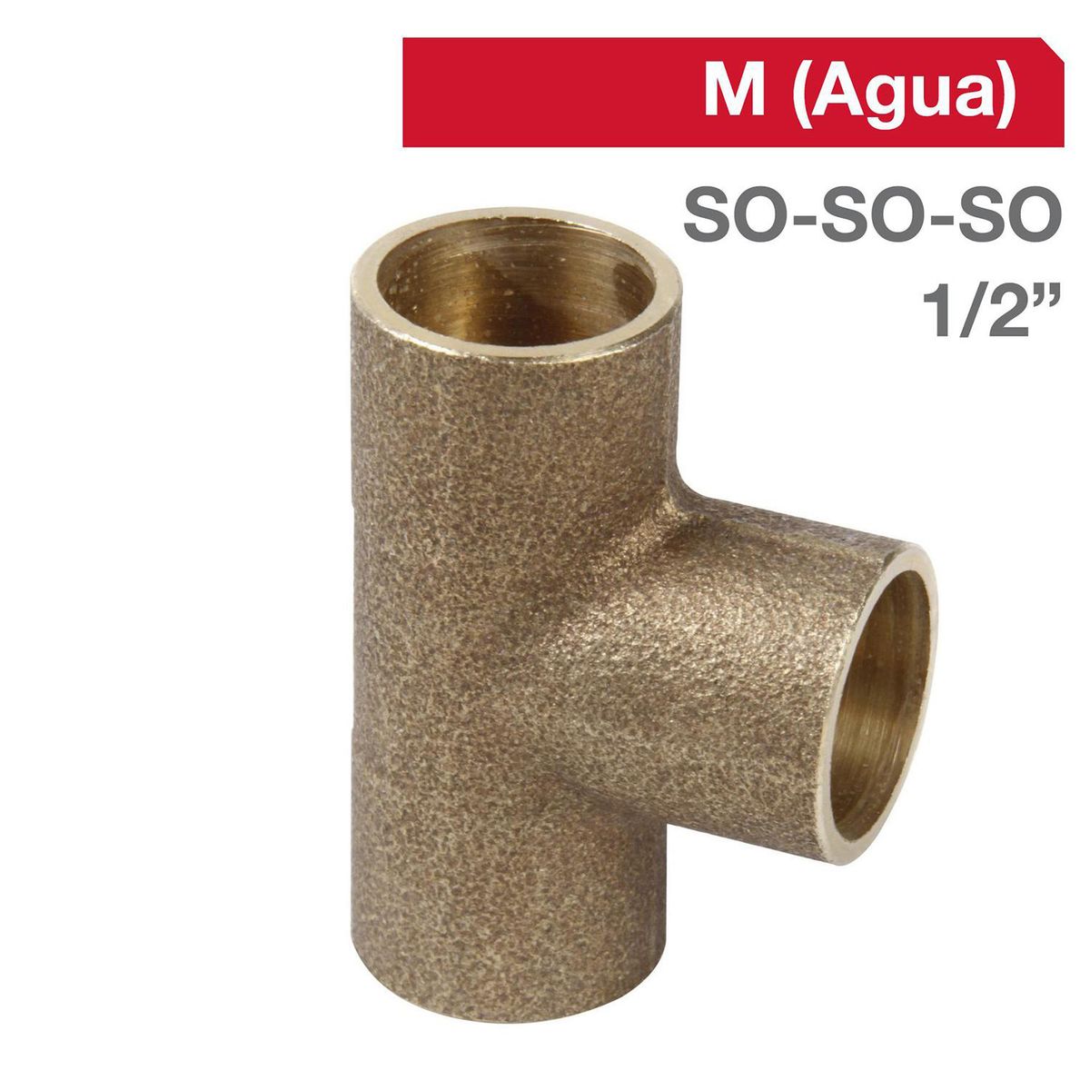 HUMBOLDT - Tee Bronce SO/SO/SO 1/2" 10 un