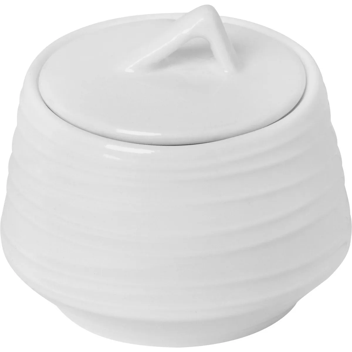 JUST HOME COLLECTION - Azucarera Porcelana Blanca Just Home Collection 220 ml Vintage Moderno