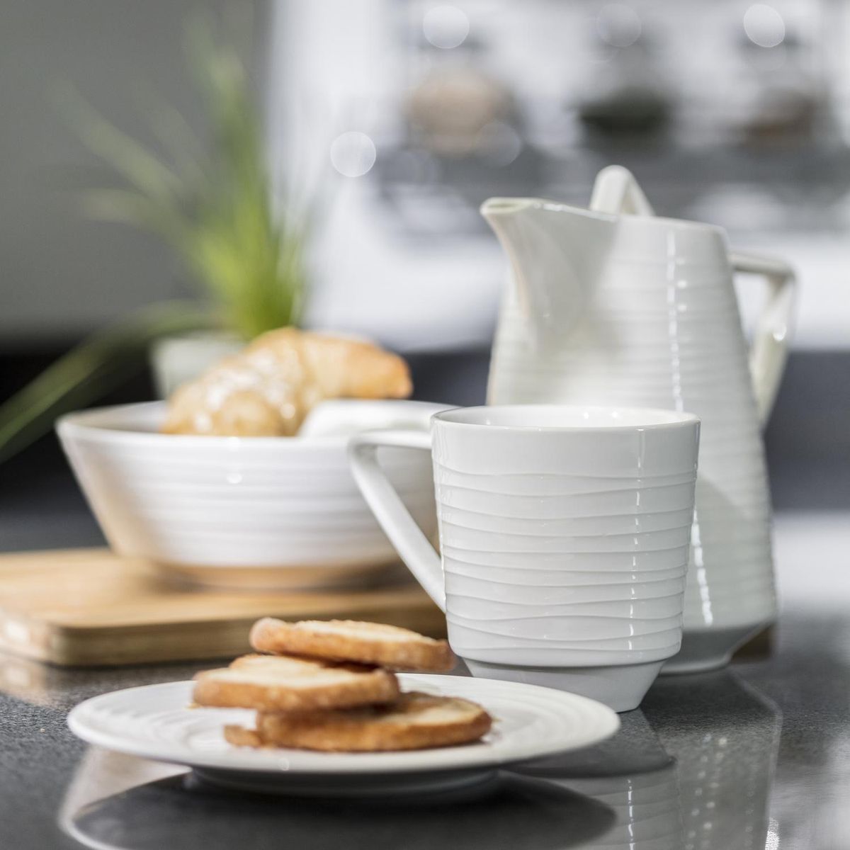 JUST HOME COLLECTION - Tazón blanco Hogar Porcelana