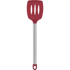 JUST HOME COLLECTION - Espátula calada 33 cm silicona rojo