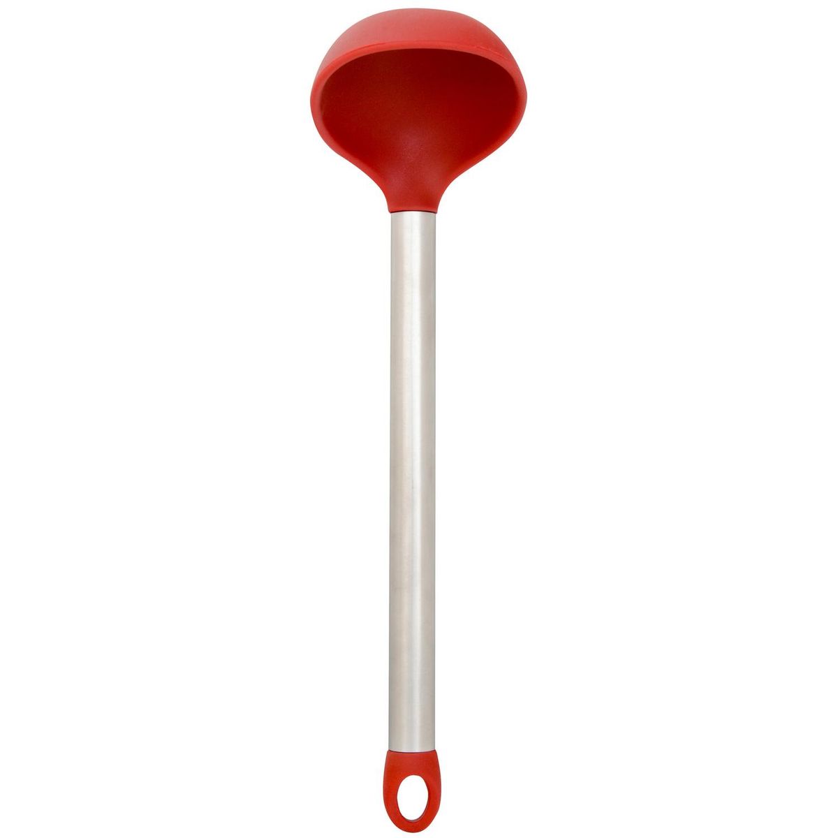 JUST HOME COLLECTION - Cucharón 30 cm silicona rojo