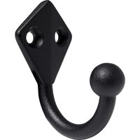 Gancho para Percha Sencillo Zinc Negro