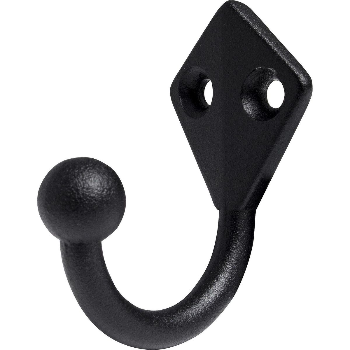 REY - Gancho para Percha Sencillo Zinc Negro