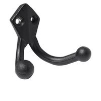 Gancho para Percha Doble Zinc Negro