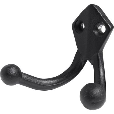 Imagen 2 del producto Gancho para Percha Doble Zinc Negro
