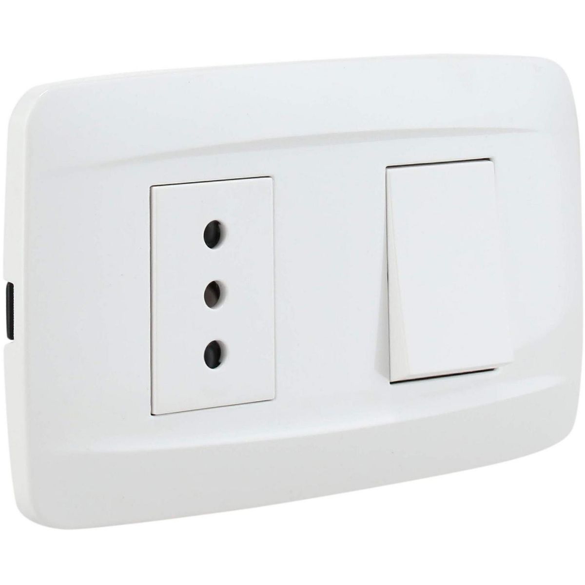 KARSON - Interruptor 9/12 y tomacorriente 10 A Blanco