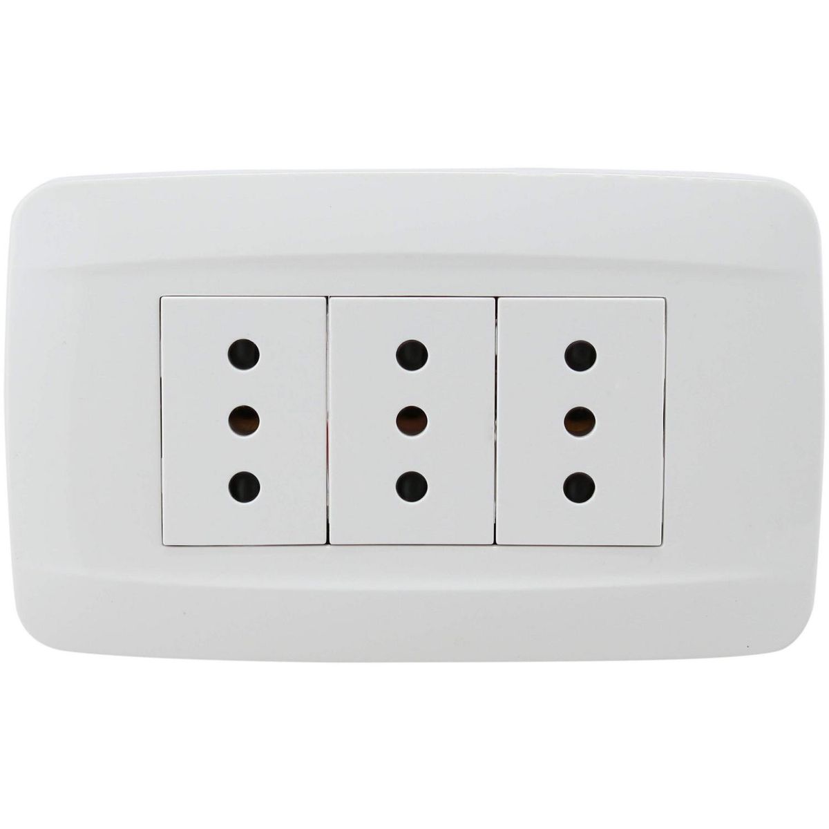 KARSON - Tomacorriente triple 10 A Blanco