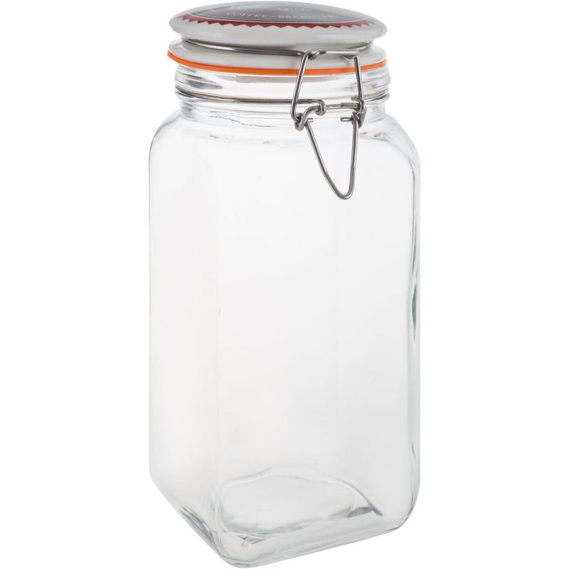 JUST HOME COLLECTION - Frasco con tapa 1,7 litros vidrio transparente