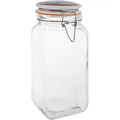 JUST HOME COLLECTION - Frasco con tapa 1,7 litros vidrio transparente