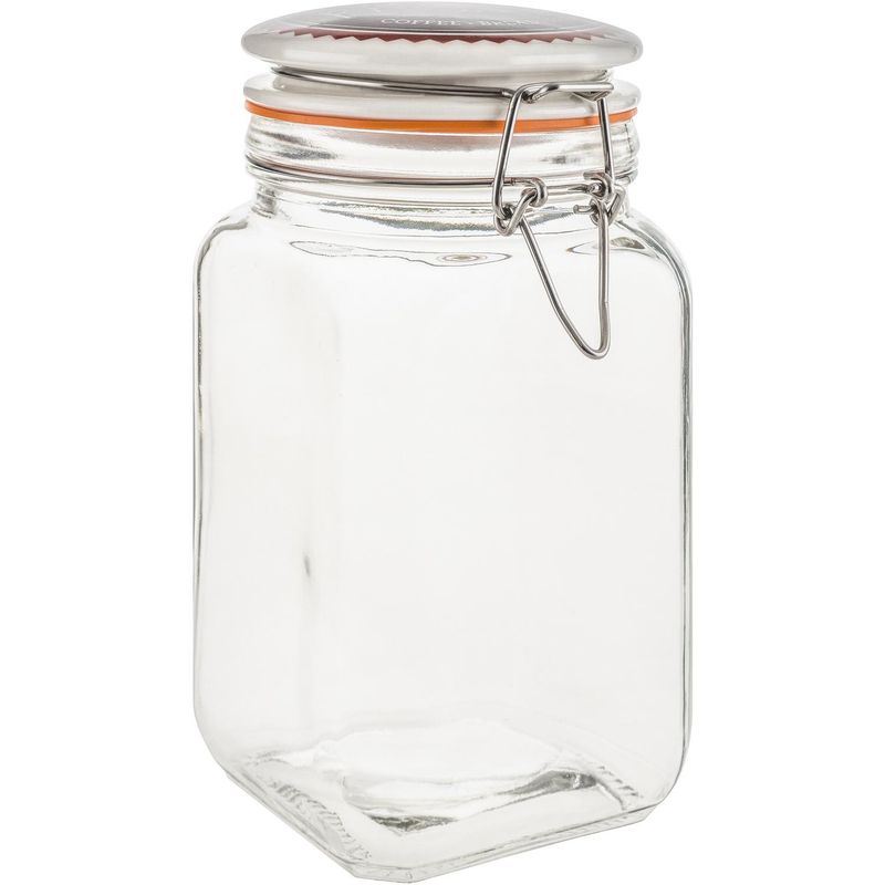 JUST HOME COLLECTION - Frasco con tapa 1,2 litros vidrio transparente