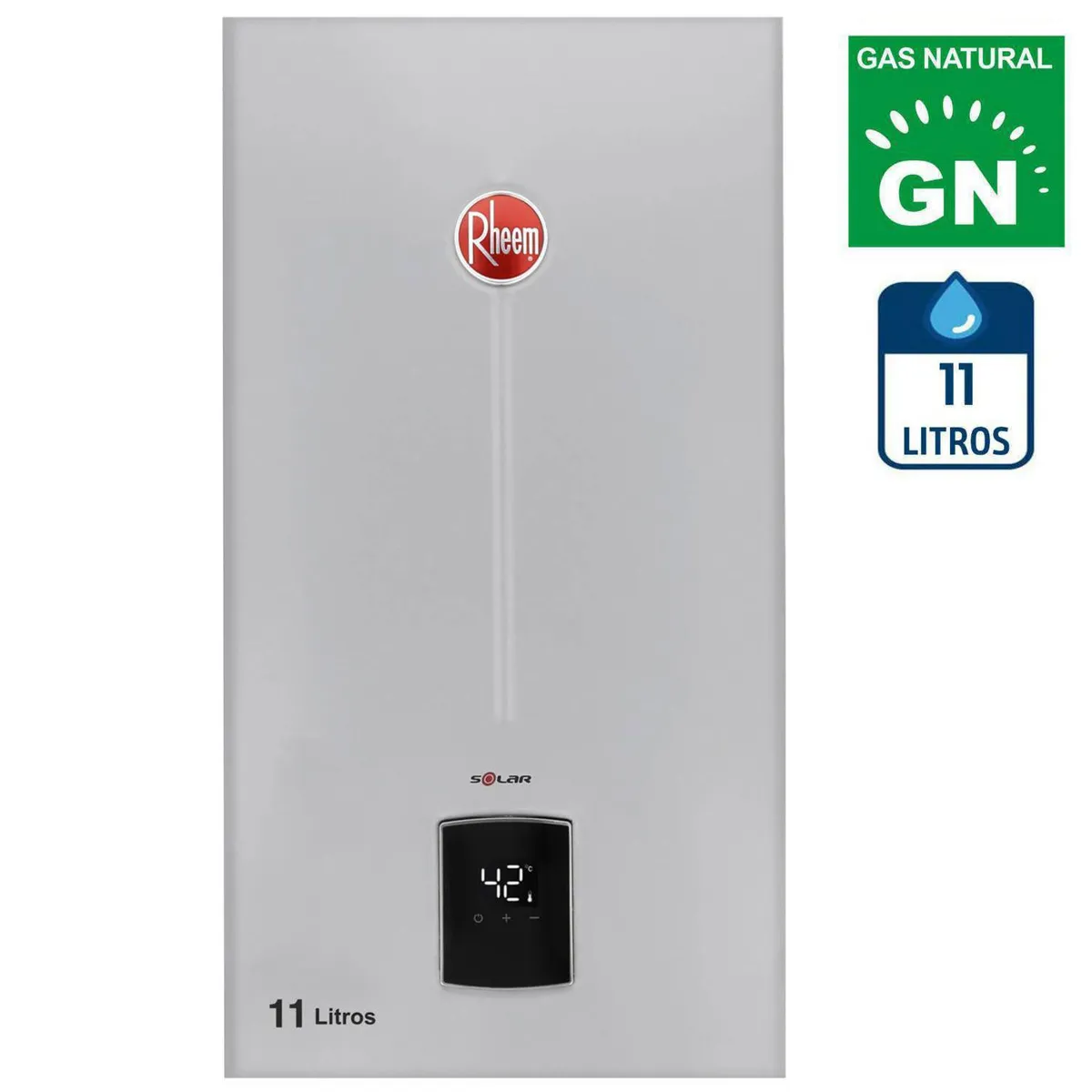 RHEEM - Calefont Gas Natural 11 Litros Tiro Natural Ionizado