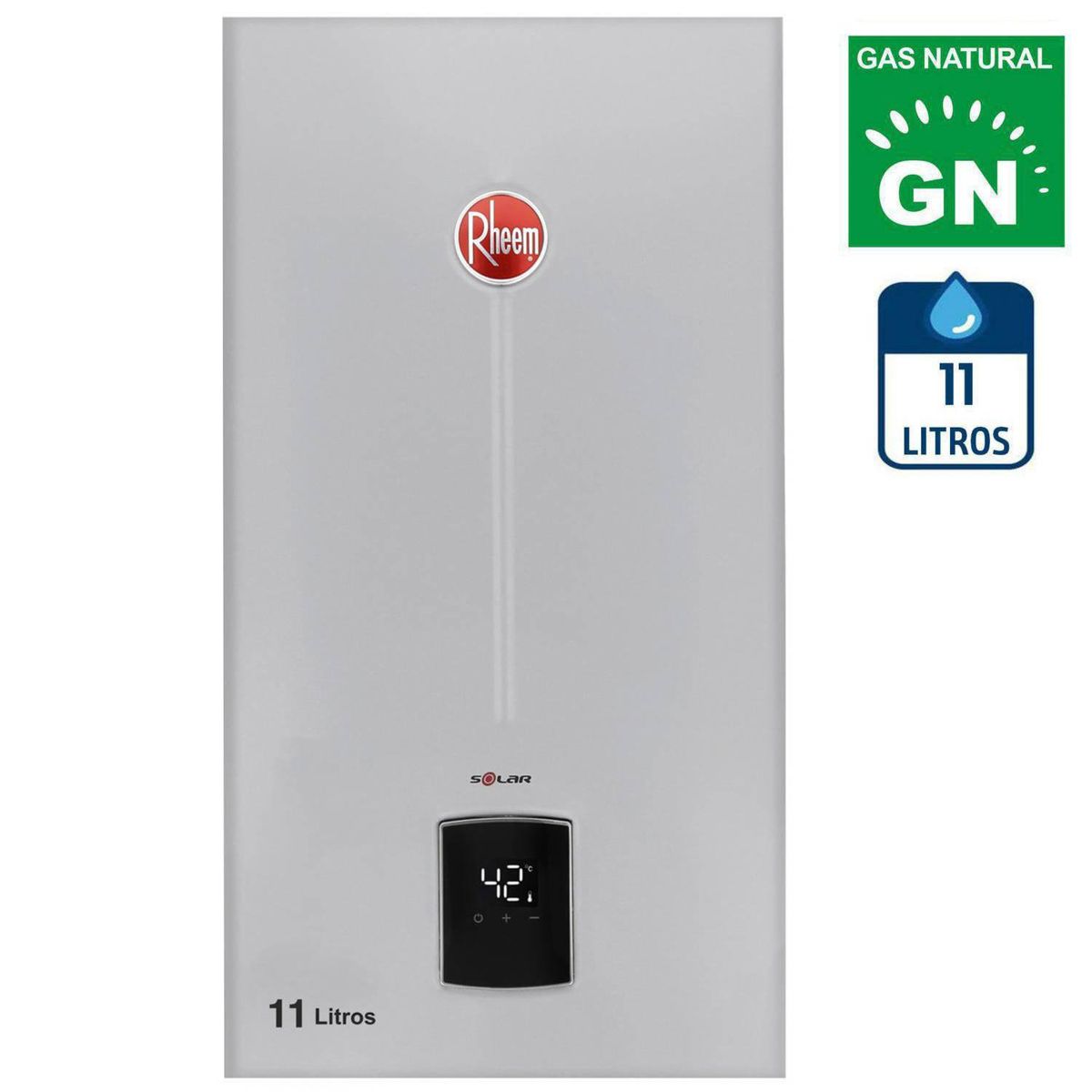 RHEEM - Calefont Gas Natural 11 Litros Tiro Natural Ionizado