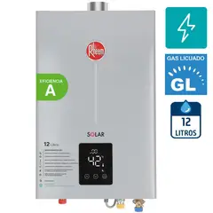 RHEEM - Calefont Gas Licuado 12 Litros Tiro Forzado Ionizado