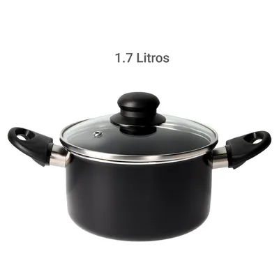 Imagen 2 del producto Olla de Aluminio 16 cm 1,7 Lts Negro