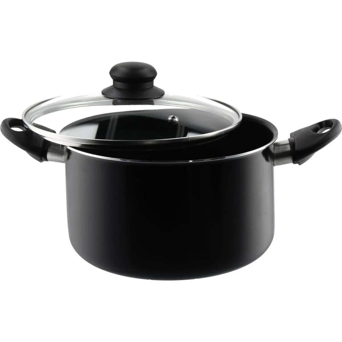 CASA BONITA - Olla de Aluminio 20 cm 3,4 Lts Negro