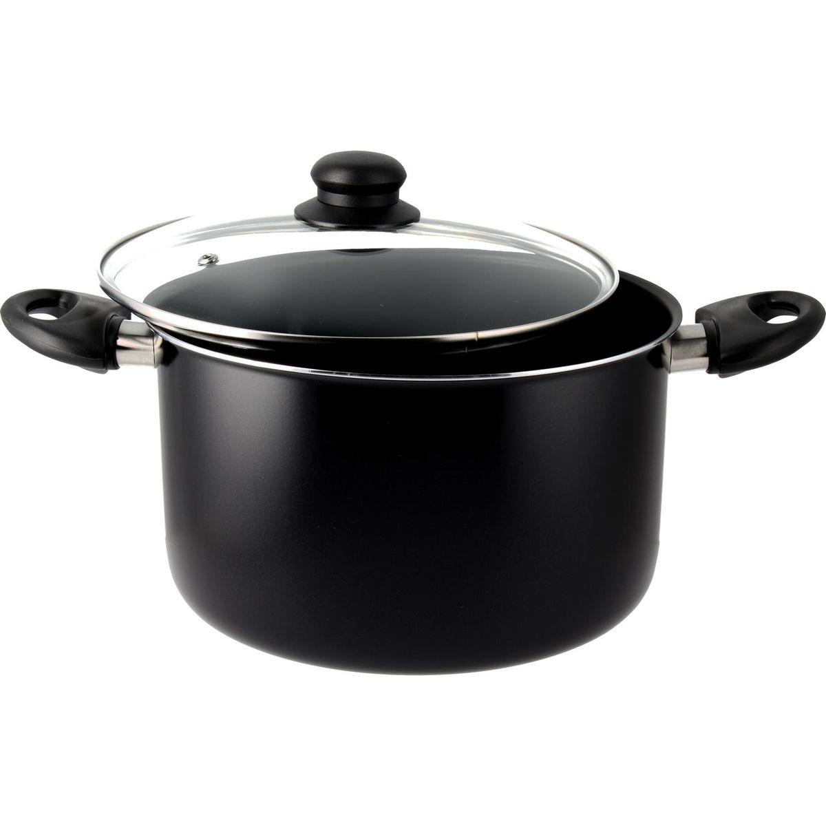 CASA BONITA - Olla de Aluminio 24 cm 6,3 Lts Negro