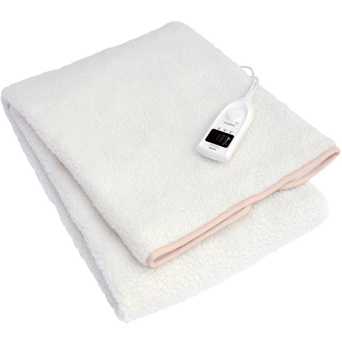 SINDELEN - Calientacamas CC-B211BL Eléctrica Lana Sintética 1 plaza 60 W Blanco