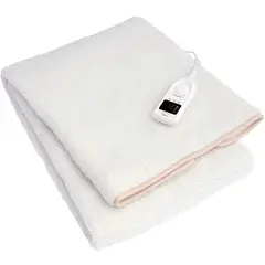 SINDELEN - Calientacamas CC-B211BL Eléctrica Lana Sintética 1 plaza 60 W Blanco