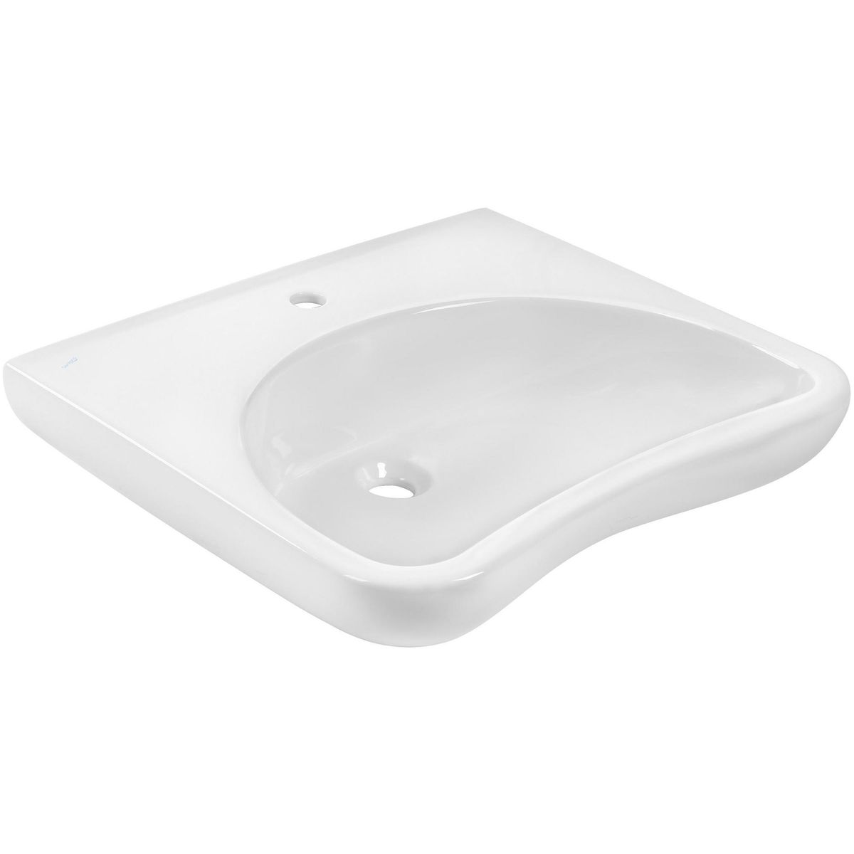 SANITANA - Lavamanos Mural Forma Rectangular Loza 19.5x57x55 cm Blanco