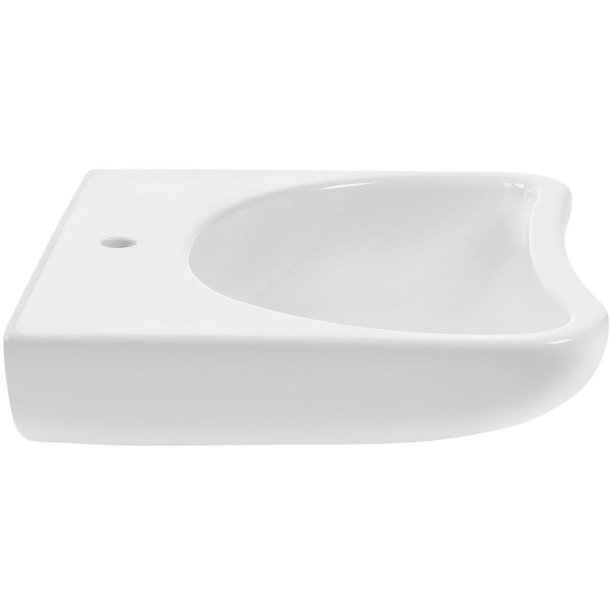 SANITANA - Lavamanos Mural Forma Rectangular Loza 19.5x57x55 cm Blanco