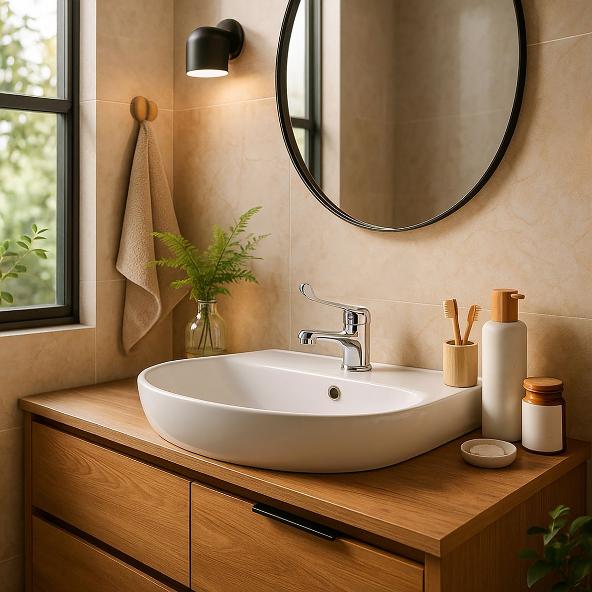 STRETTO - Monomando Lavatorio Gerantologica Cromado