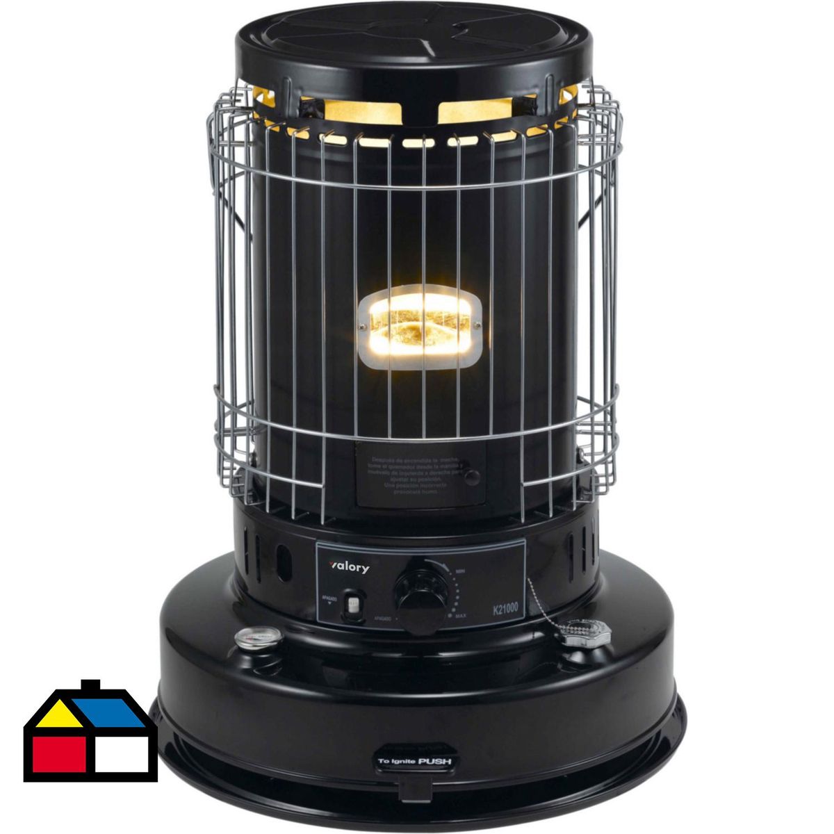 VALORY - Estufa Parafina K 2100 Negro