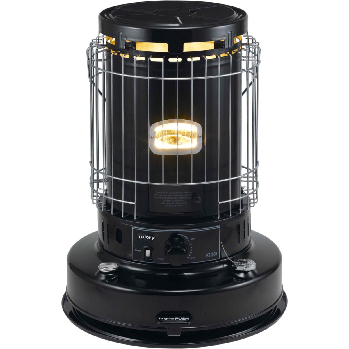 VALORY - Estufa Parafina K 2100 Negro