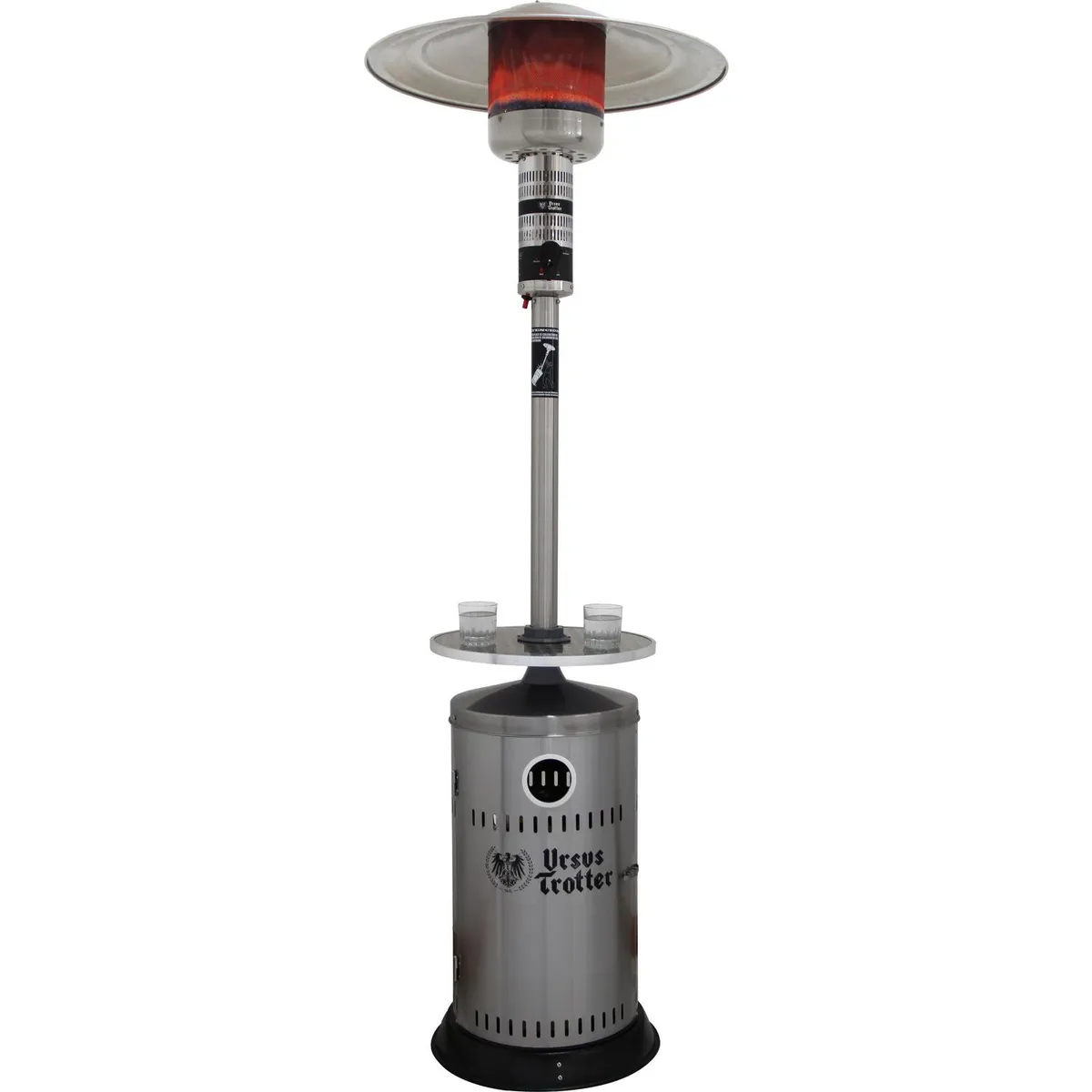 URSUS TROTTER - Calefactor de Terraza UT 15-K a Gas Licuado Acero / Propano Plateado