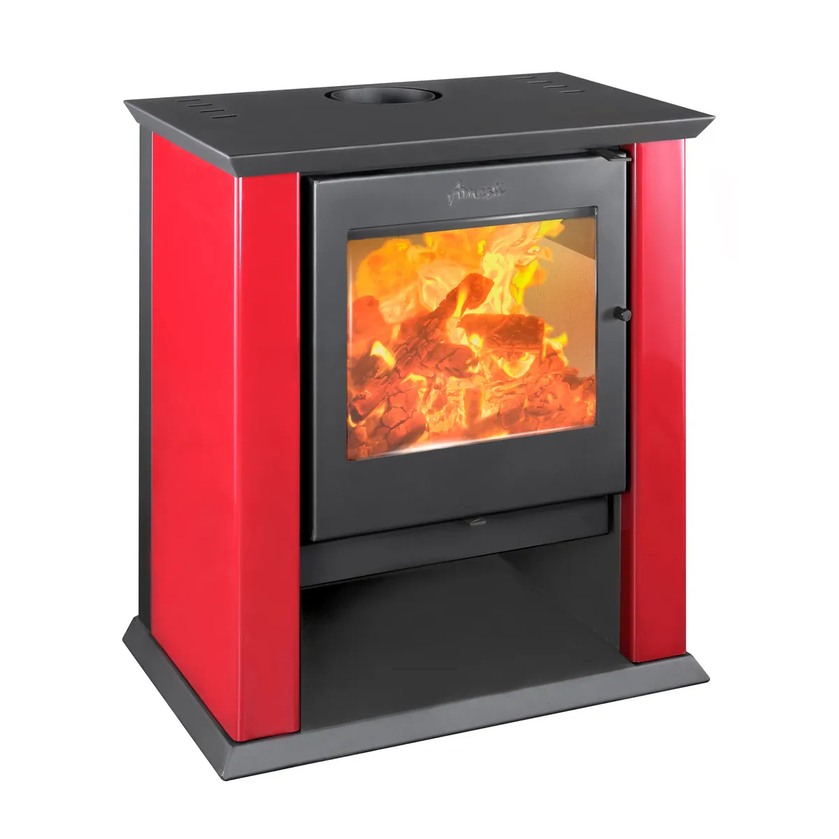 AMESTI - Estufa Leña Classic 500 Rojo italiano