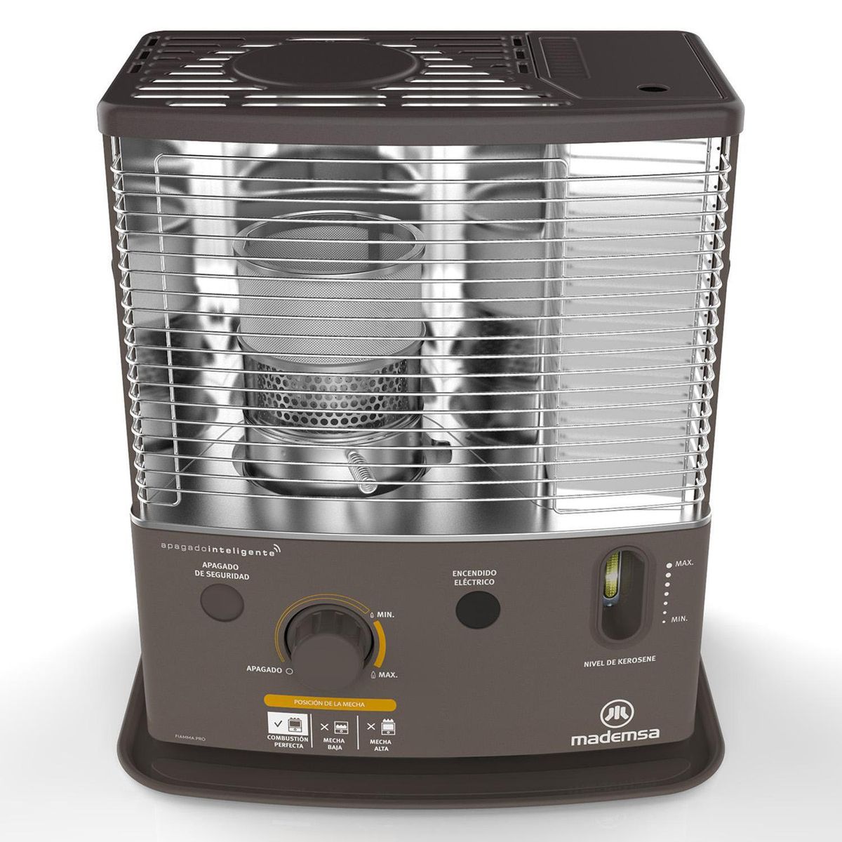 MADEMSA - Estufa Parafina FIAMMA PRO Gris