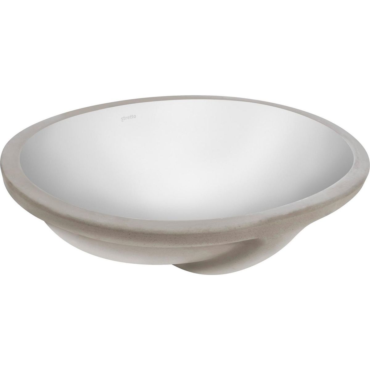 STRETTO - Vanitorio bajo cubierta Magno 57x42 cm loza vítrea