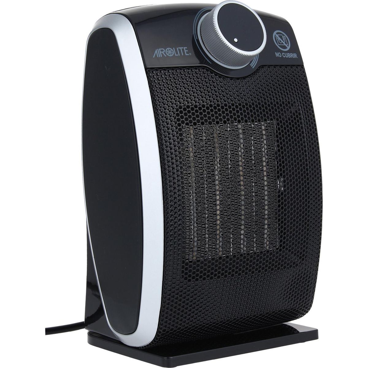 AIROLITE - Termoventilador Eléctrico 1800 W Curve Black Negro