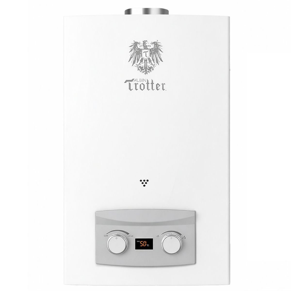 ALBIN TROTTER - Calefon Gas Licuado 6 Litros Tiro Natural Ionizado