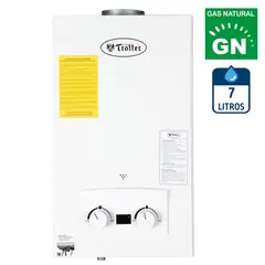 ALBIN TROTTER - Calefont Gas Natural 7 Litros Tiro Natural Ionizado