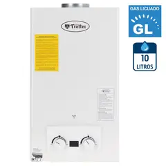 ALBIN TROTTER - Calefont Gas Licuado 10 Litros Tiro Natural Ionizado