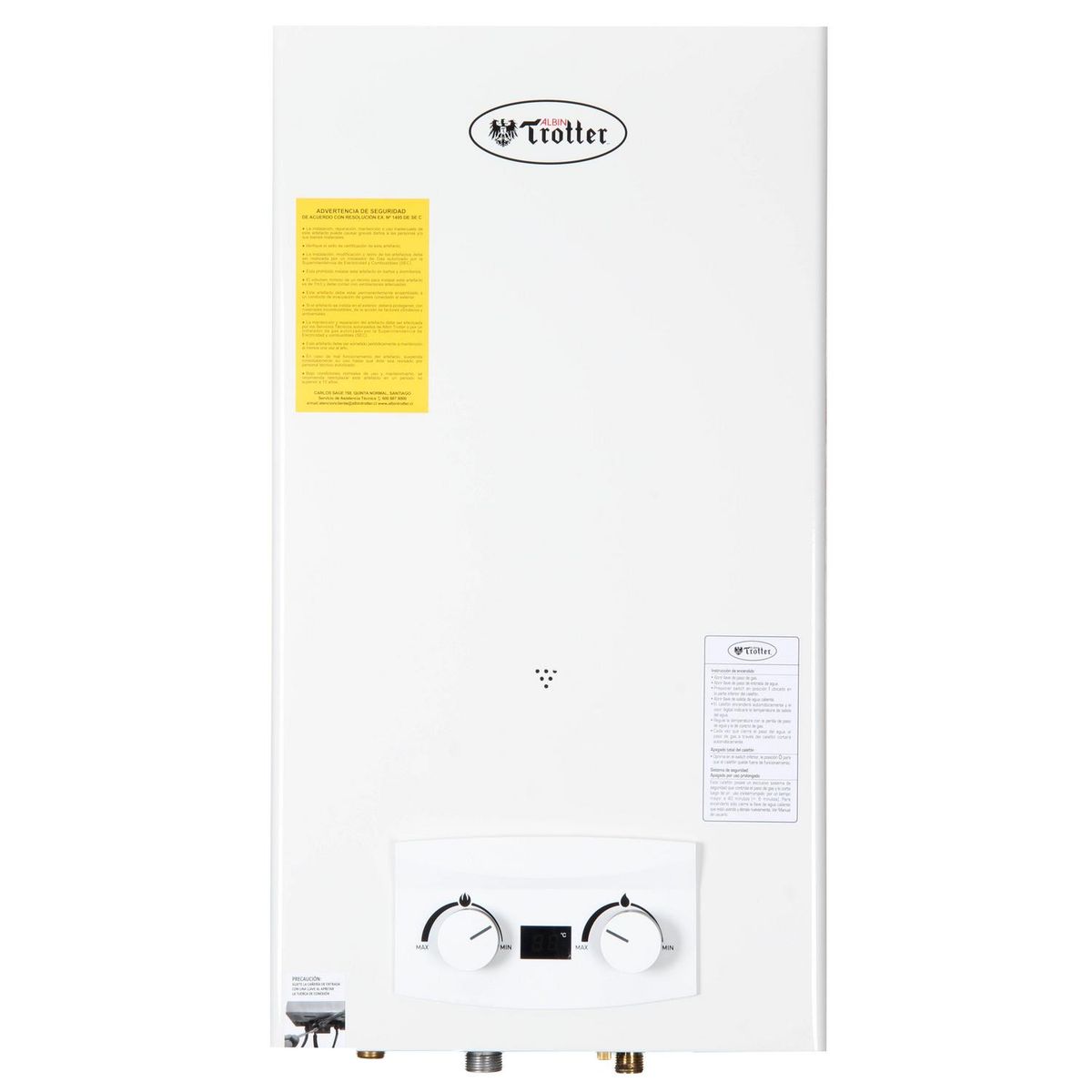 ALBIN TROTTER - Calefont Gas Natural 13 Litros Tiro Natural Ionizado