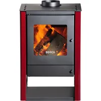 Estufa Leña Gold 380 burdeo Burdeo/Gris