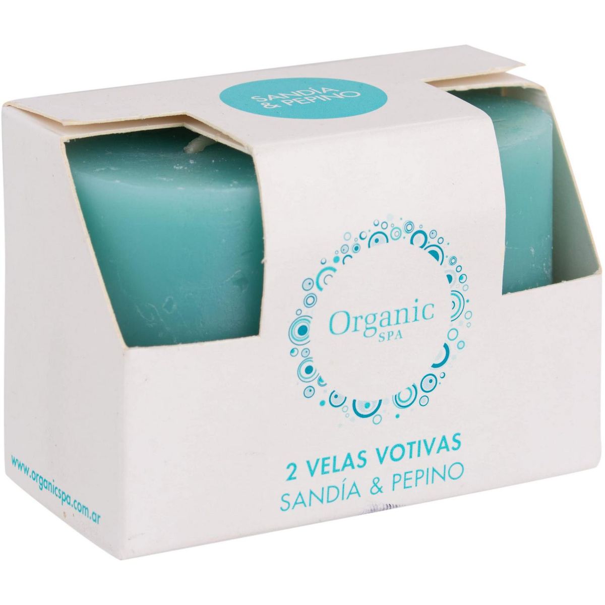 ORGANIC - Set de velas votiva sandia 2 unidades