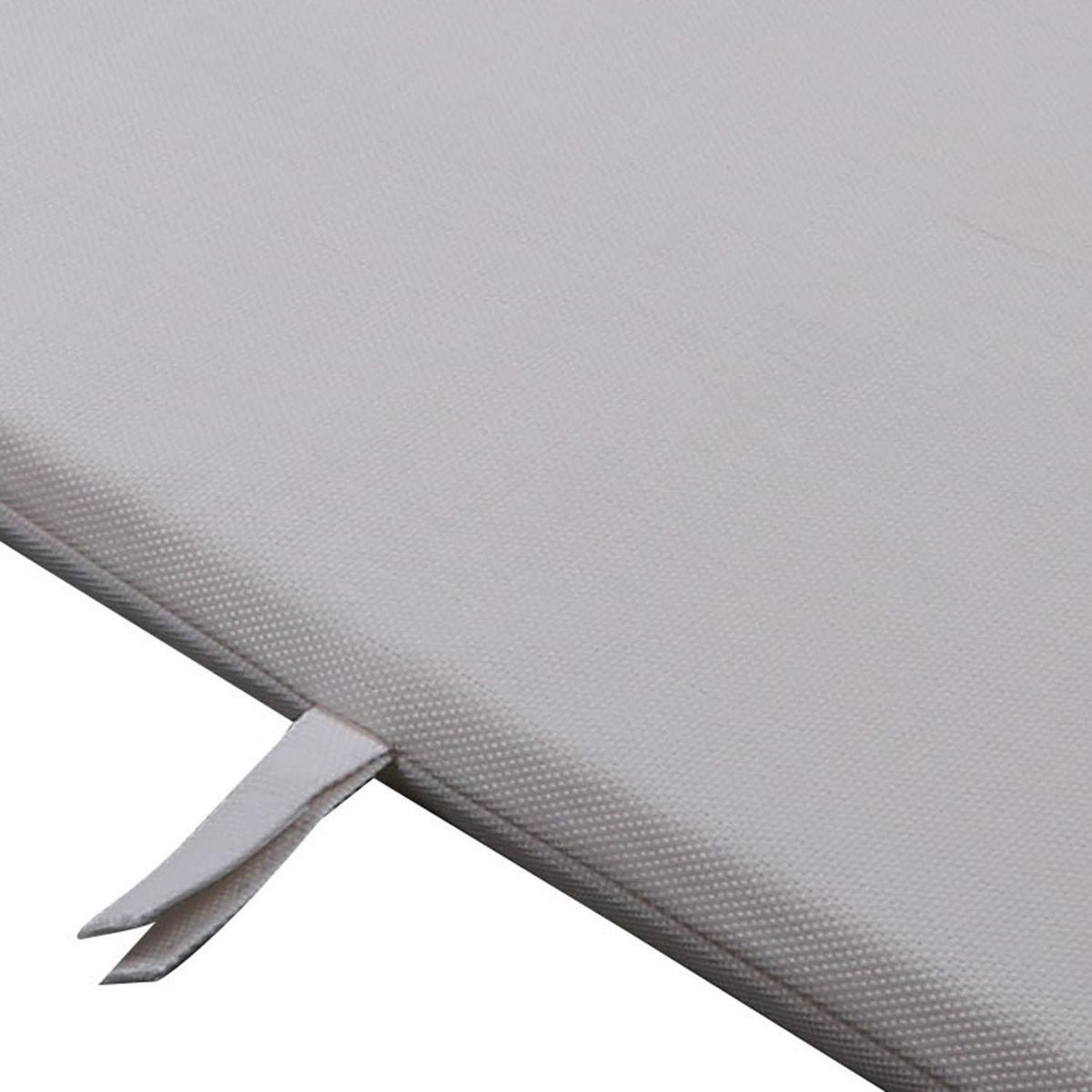 JUST HOME COLLECTION - Cojín para reposera textileno blanco